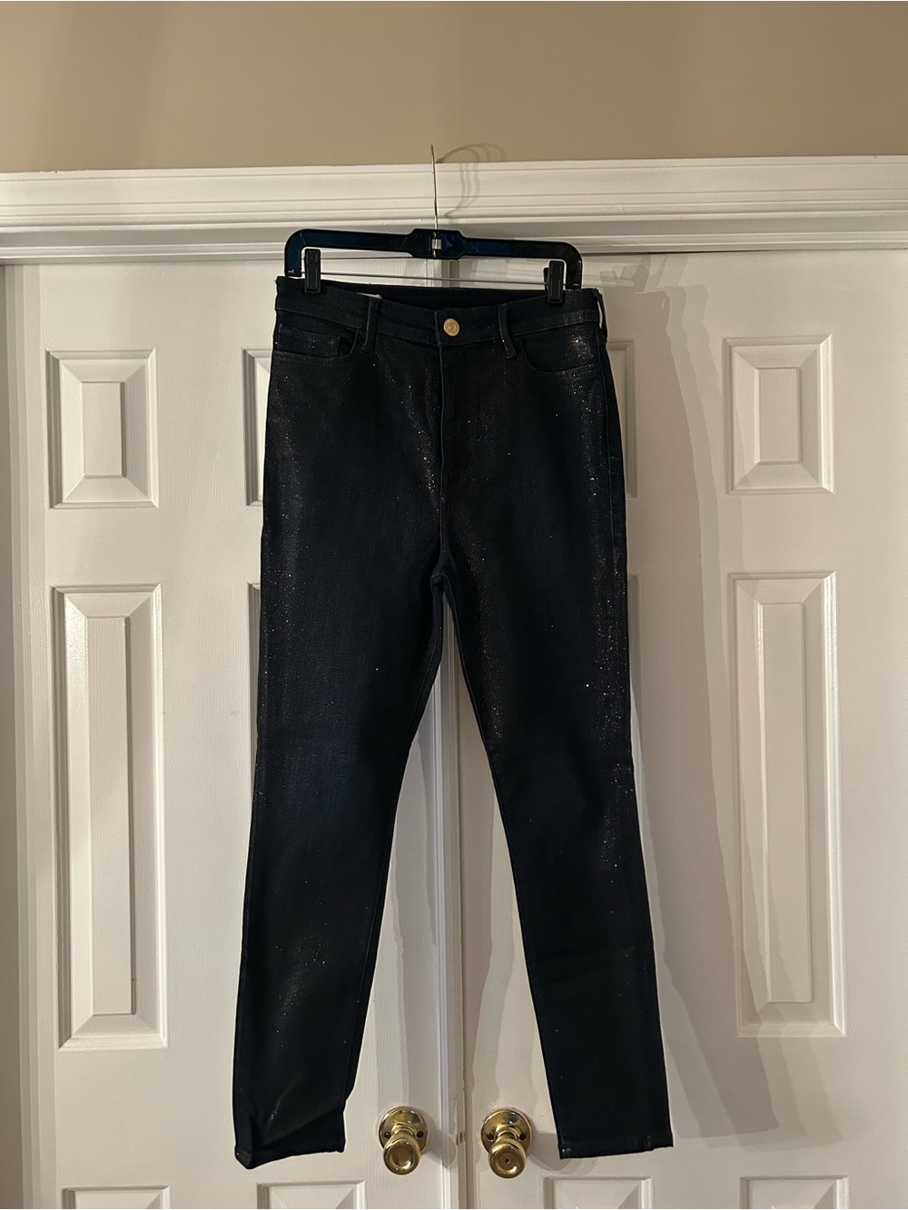 True Religion Caia Ultra High Rise Super Skinny Sparkly women’s Jeans
